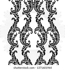 vintage  graphical frame in antique style. Vector.
