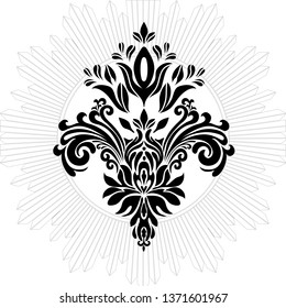 vintage  graphical frame in antique style. Vector.
