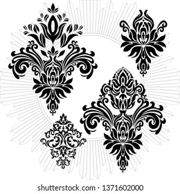vintage  graphical frame in antique style. Vector.

