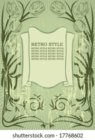 Vintage green background