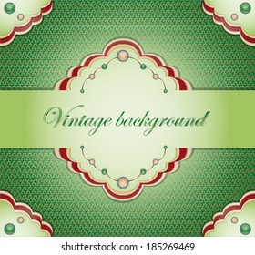 Vintage green background.