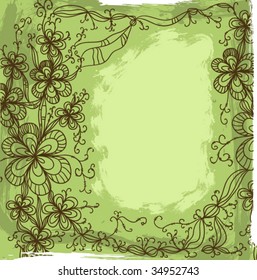 Vintage green background
