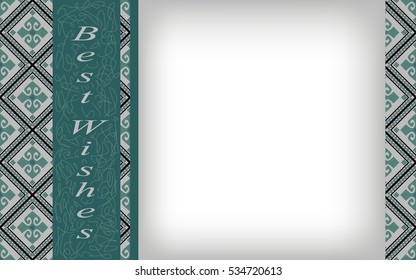 Vintage green background with space for some text