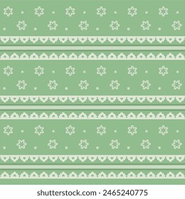 vintage green flower seamless pattern background