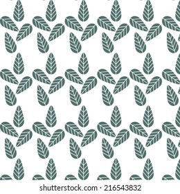 Vintage Green leaf patterns