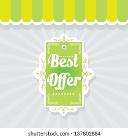 Vintage green vector background with place for your text. retro cover and postcard design template.