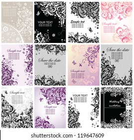 Vintage greeting banners