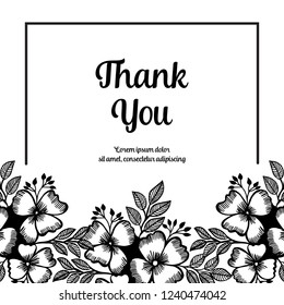 Vintage Greeting Card with Blooming Flowers vector art