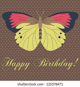 vintage greeting card design. vector illustration