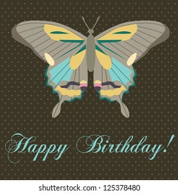 vintage greeting card design. vector illustration