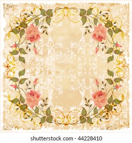 vintage greeting card EPS 10
