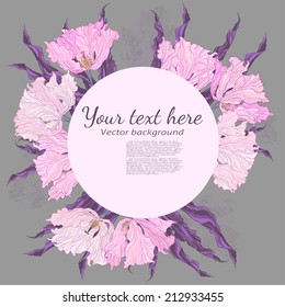 vintage greeting card. EPS10 vector