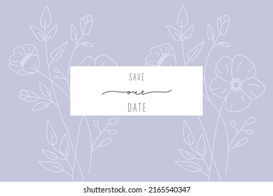 Vintage greeting card with flowers. Suitable for flower shop cards. Also invitations to weddings and boarding guests. Can also be used as a postcard and background for packaging cosmetics.