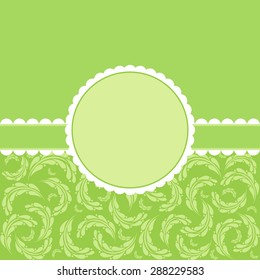 Vintage greeting card template. Invitation. 