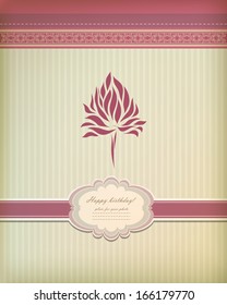  Vintage greeting card vector eps 10