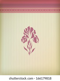 Vintage greeting card vector eps 10