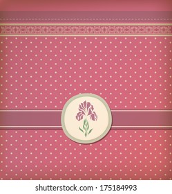  Vintage greeting card vector eps 10