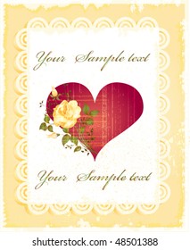 vintage greeting card. Vector eps 10