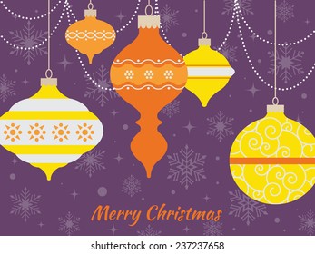Vintage greeting Christmas card.