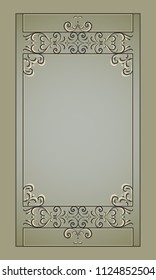 vintage greeting frame