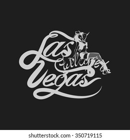  Vintage Greeting label, Typographical background Welcome to Las Vegas
