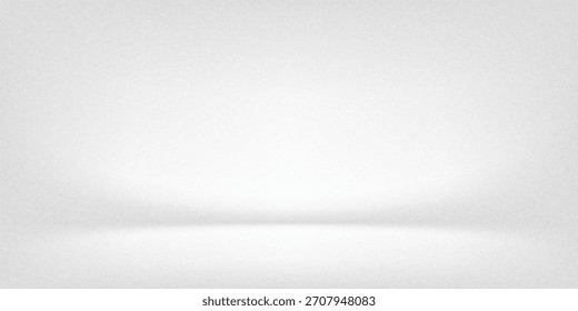 Fundo de ruído cinza mínimo com um gradiente de luz suave e brilho de piso sutil. Textura de estúdio limpo adequado para a apresentação do produto, modelos de beleza, visuais técnicos e cenas de marca premium. Vetor