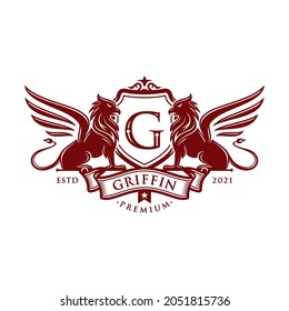 Vintage Griffin, Griffon Logo Design