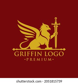 Vintage Griffin, Griffon Logo Design