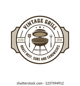 vintage grill logo