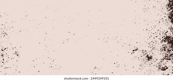 Vintage grunge background with flecks and particles. Minimalistic grainy eggshell paper texture. Vector illustration.