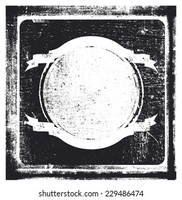 vintage grunge background with shield