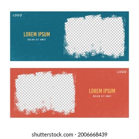 Vintage grunge banner design template