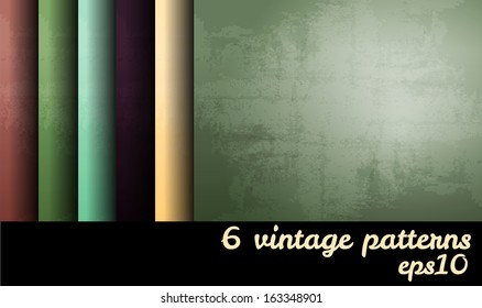 Vintage grunge blank backgrounds set