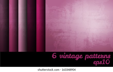 Vintage grunge blank backgrounds set