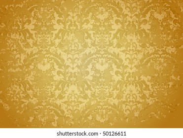 Patrón marrón vintage, vector