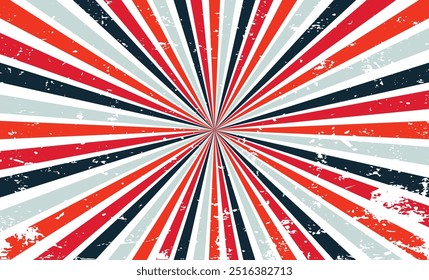 Vintage grunge colorful twisted spiral retro burst background vector. Groovy hippie 70s backgrounds. Waves, swirl, twirl pattern.eps10