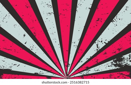 Vintage grunge colorful twisted spiral retro burst background vector. Groovy hippie 70s backgrounds. Waves, swirl, twirl pattern.eps10