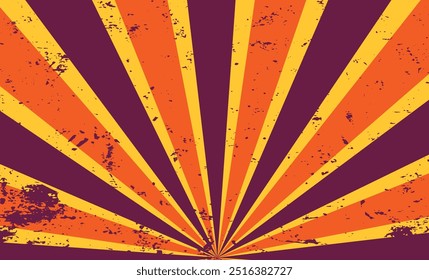 Vintage grunge colorful twisted spiral retro burst background vector. Groovy hippie 70s backgrounds. Waves, swirl, twirl pattern.eps10