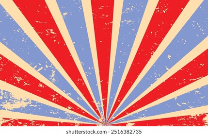 Vintage grunge colorful twisted spiral retro burst background vector. Groovy hippie 70s backgrounds. Waves, swirl, twirl pattern.eps10