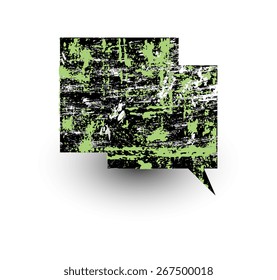 Vintage Grunge Comic Speech Bubble