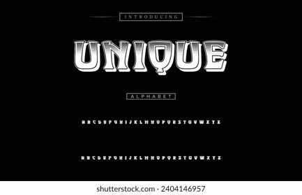 Vintage grunge font with dirty noise texture. Old letters on rusted background. - Vector