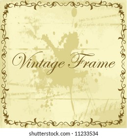 Vintage grunge frame