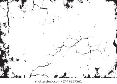 Vintage Grunge Frame: Abstract Texture Stock Vector - Simple and Versatile Design Template for text, posters and mockups 