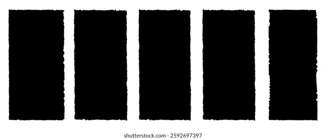 Vintage grunge frame set, Set of grunge background. Paint brush grunge border frame, Ink Stamp texture torn paper pack Vintage Grunge Letterpress.