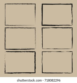 Vintage grunge frame for web design