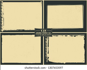 Vintage grunge frame.Vector design element for image,poster,banner. 