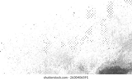 vintage grunge halftone texture with organic ink print and abstract dots in monochrome ideal for creating retro style backgrounds and artistic projects