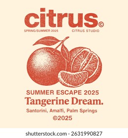 Vintage grunge lemon fruit print design. , fruit print graphics. women's graphic tee artwork for food fashion mood, college varsity text slogan text Limon orange. t-shirt design for lemon orange