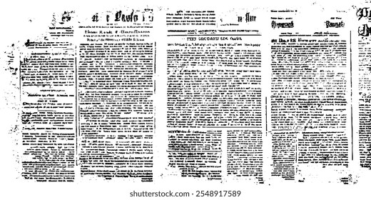 Vintage grunge newspaper paper texture background.