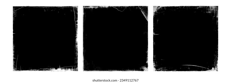 Vintage grunge paper cd cover texture. Old worn overlay distressed background. Torn and crumpled pattern for poster or vinyl album cover. Vector illustration of rough, dirty, grainy design